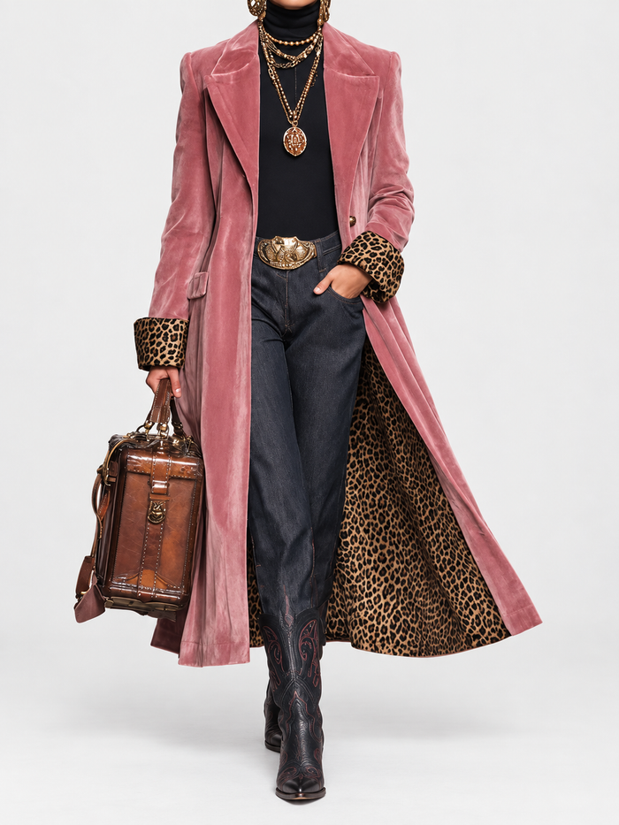 Paola | Cappotto Lungo in Velluto Sartoriale