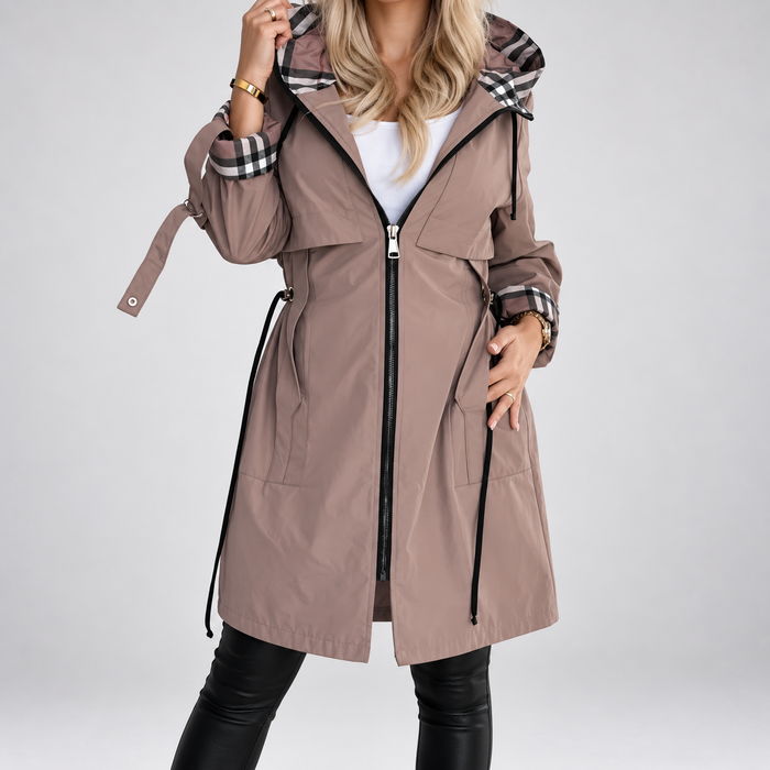 Alessandra | Giacca con Zip Impermeabile e Antivento