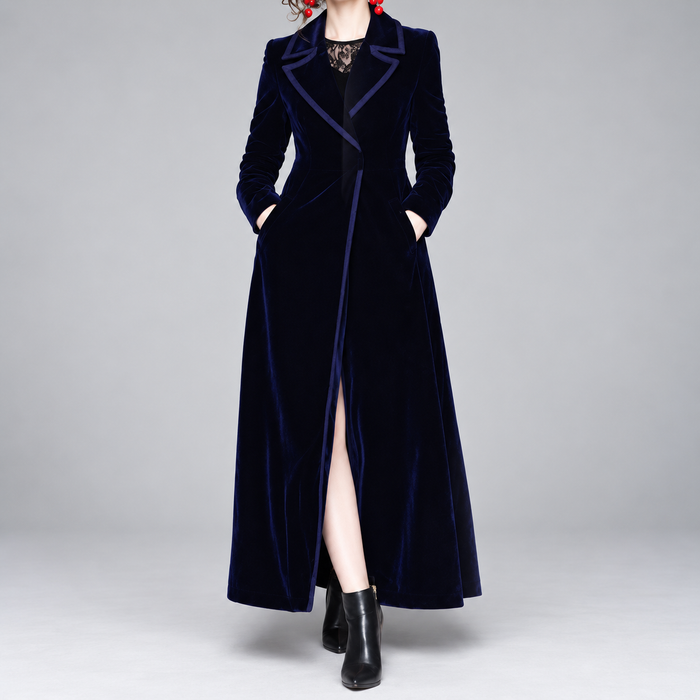 Silvia | Cappotto Maxi in Velluto